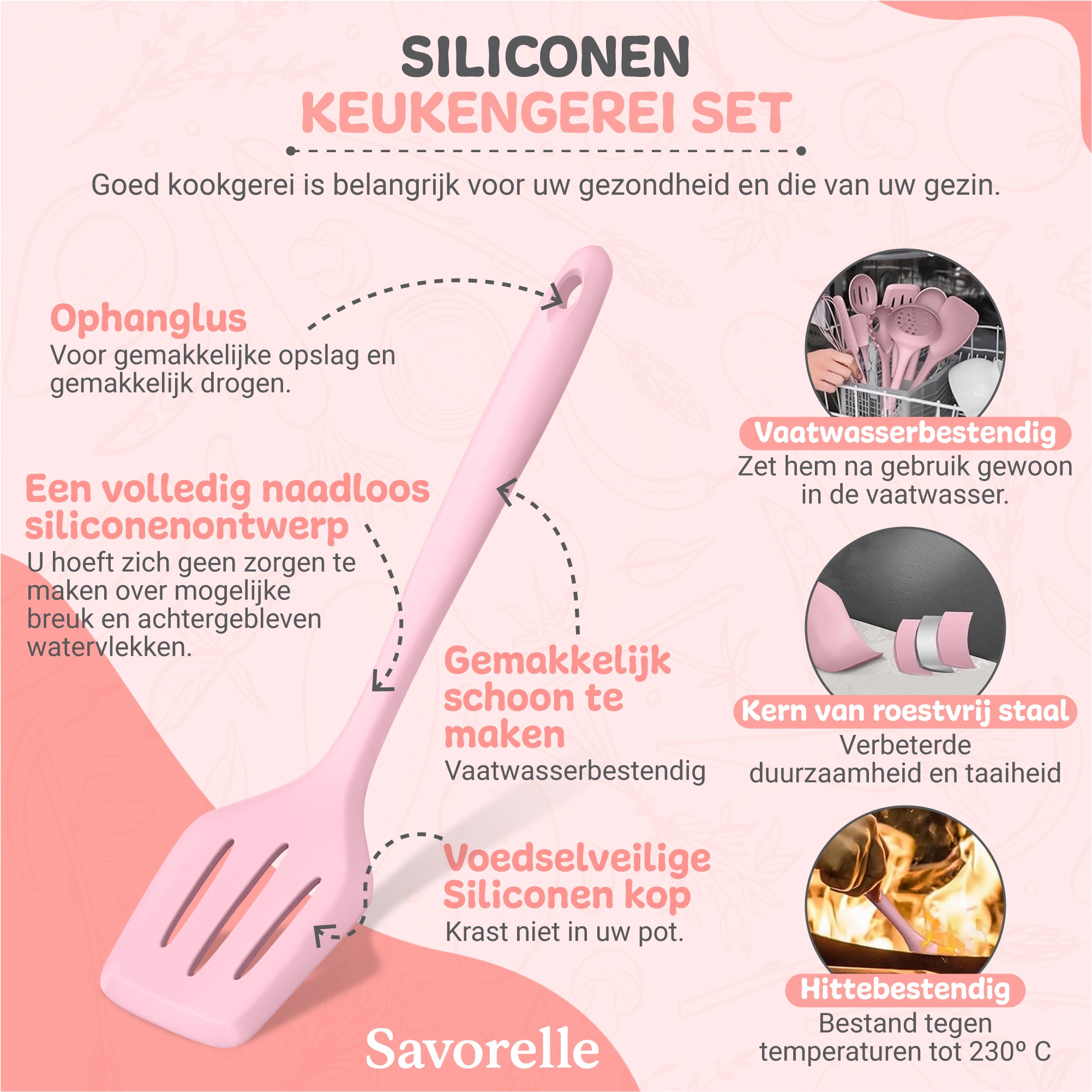 Keukengerei set 12-delige siliconen