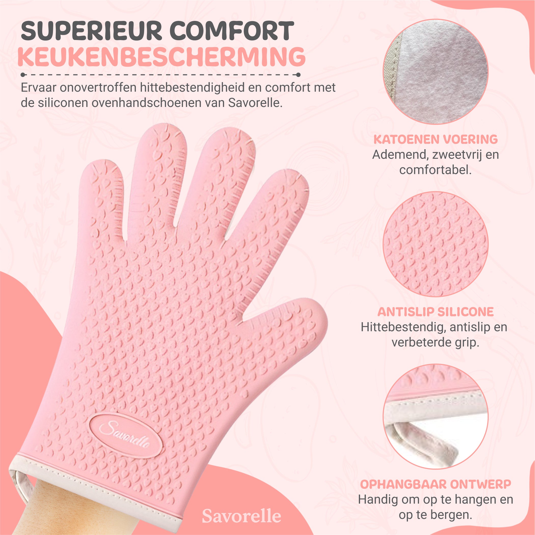 Siliconen Ovenhandschoenen 2 Stuks - Ovenwanten
